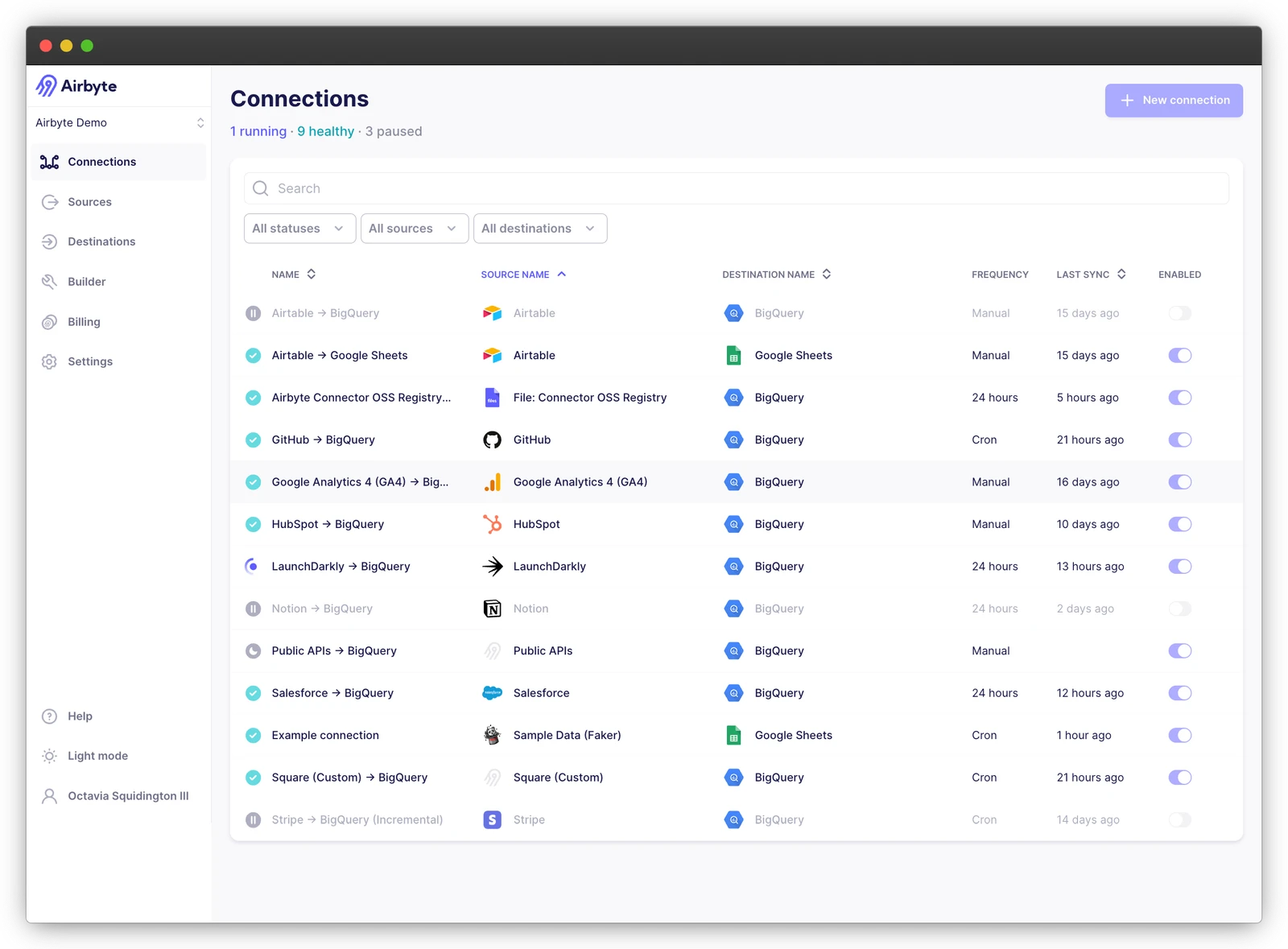 Airbyte screenshot 1