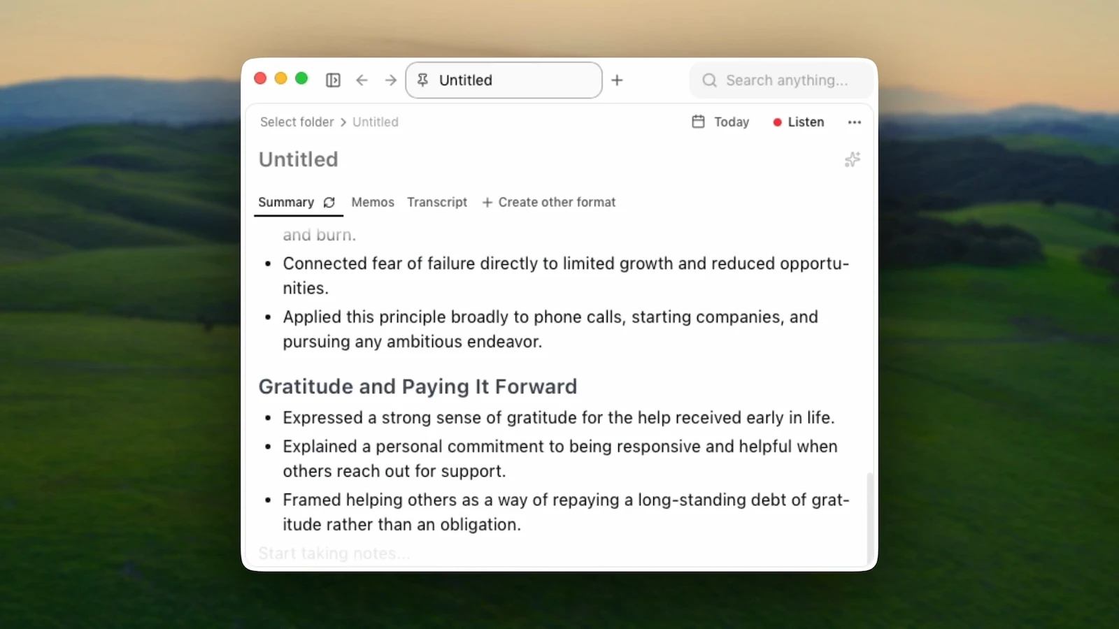 Anarlog screenshot 1