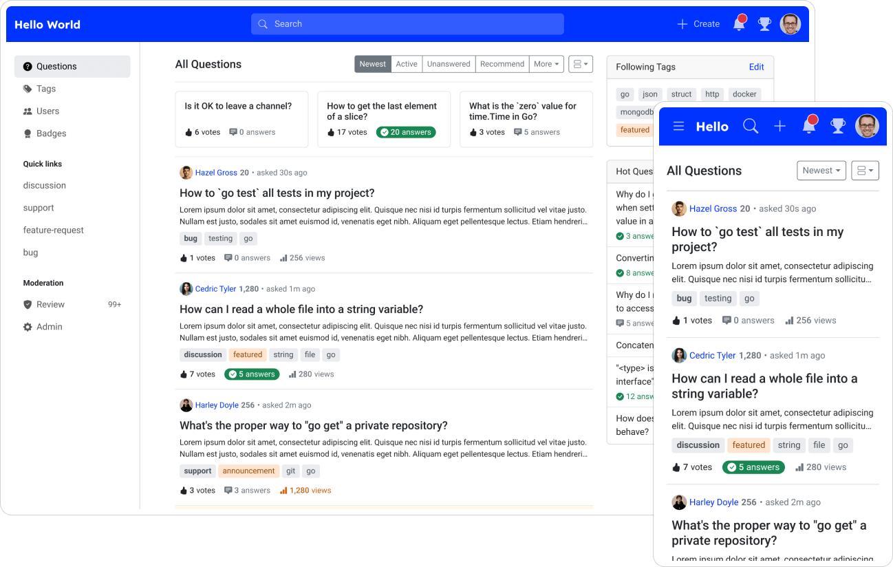 Apache Answer screenshot 1