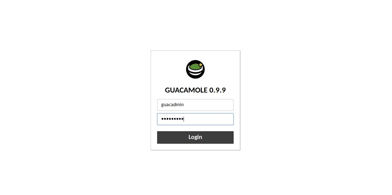 Apache Guacamole screenshot 1