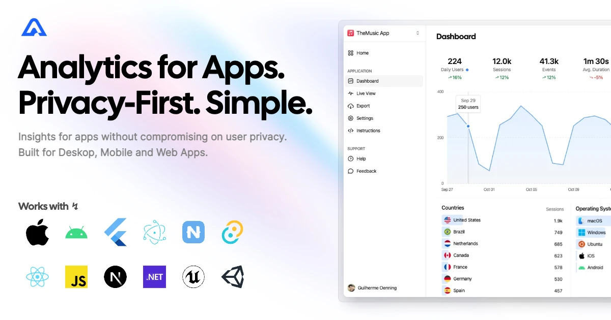 Aptabase screenshot 1
