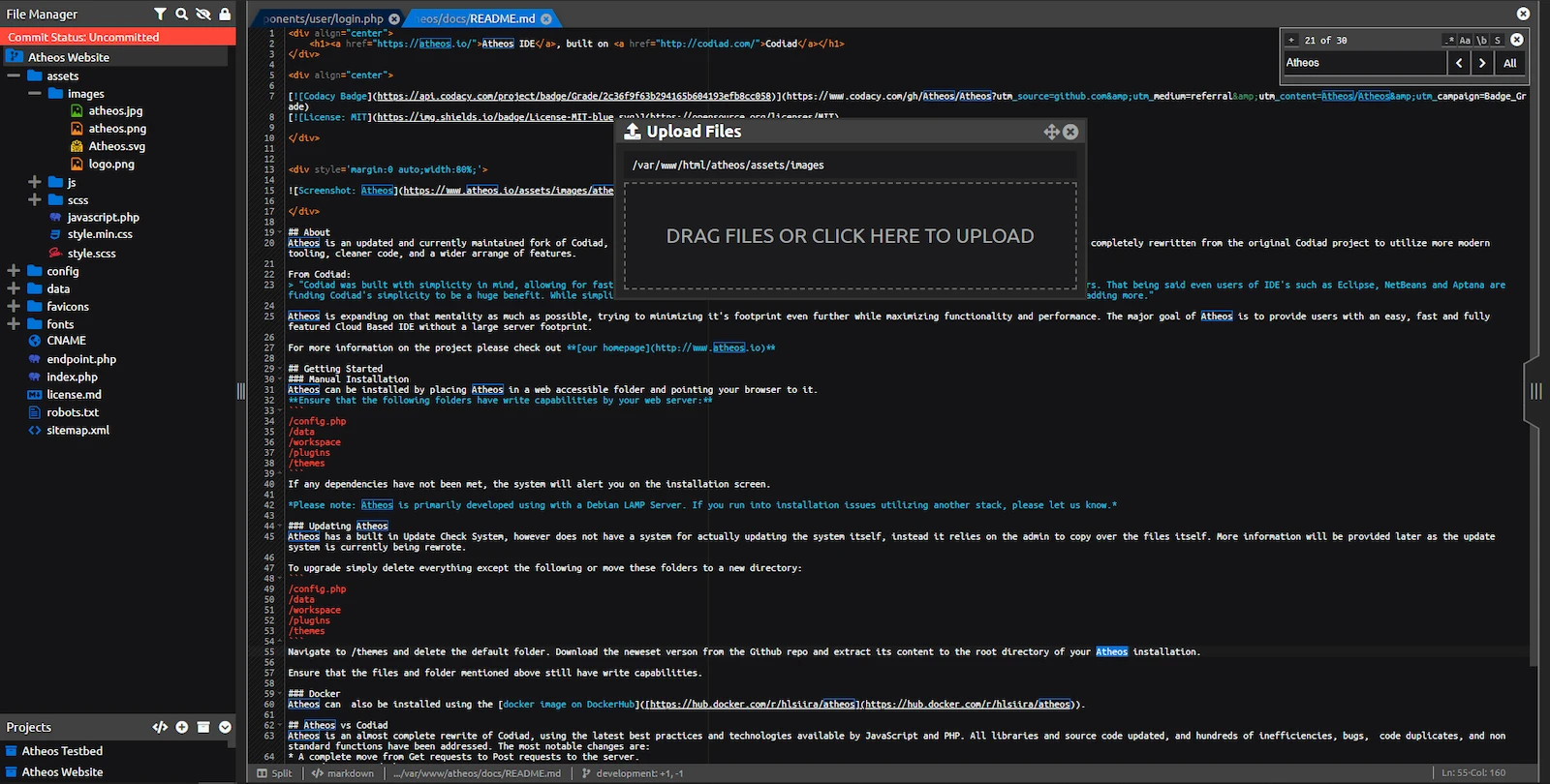 Atheos screenshot 1