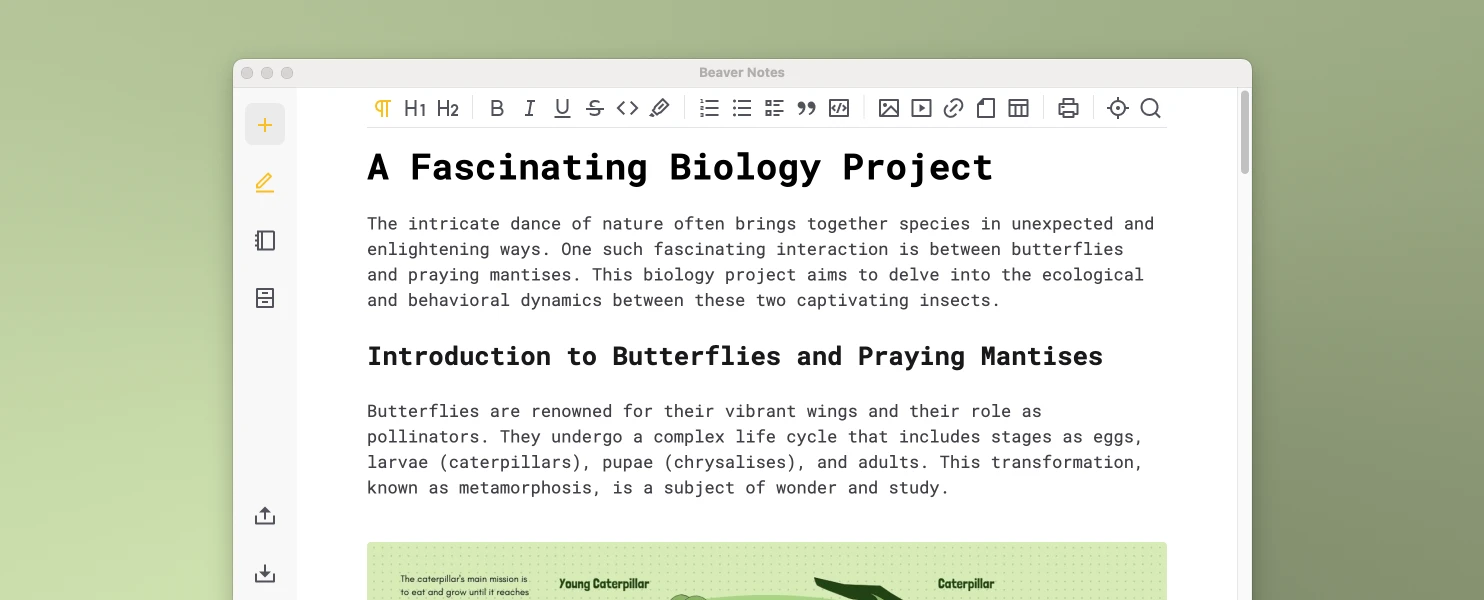 Beaver Notes screenshot 1