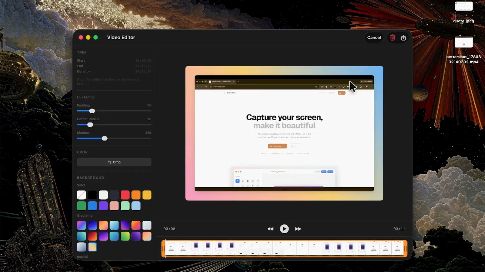 BetterShot screenshot 1