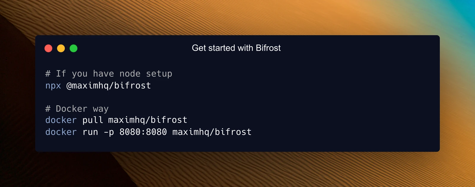 Bifrost screenshot 1