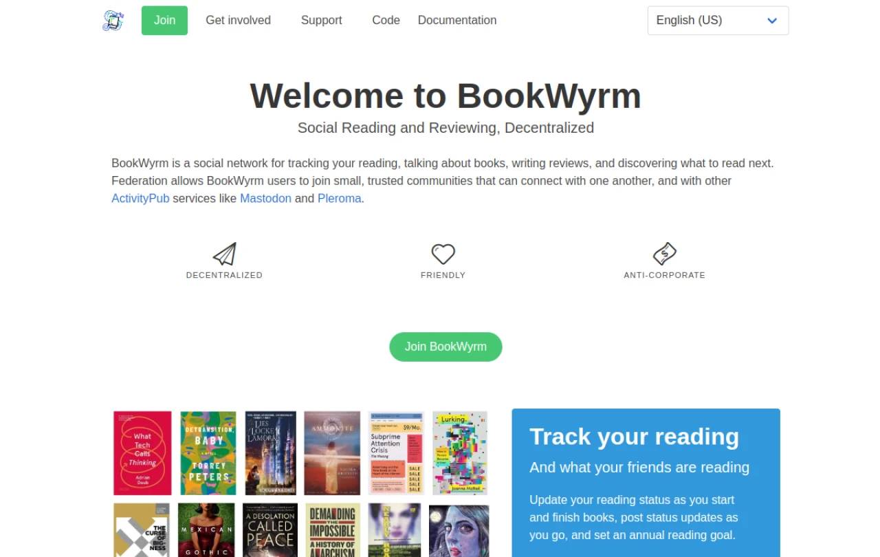 BookWyrm screenshot 1