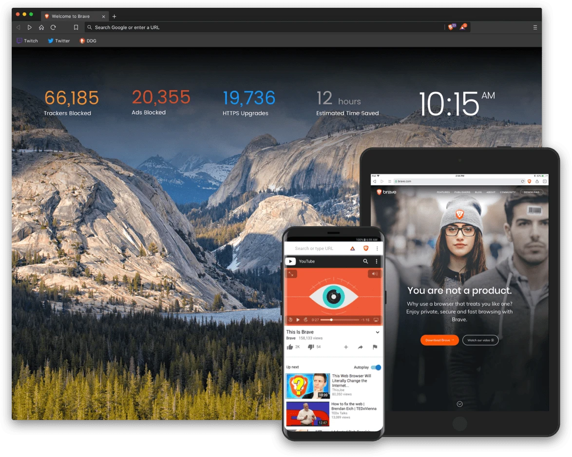 Brave screenshot 1