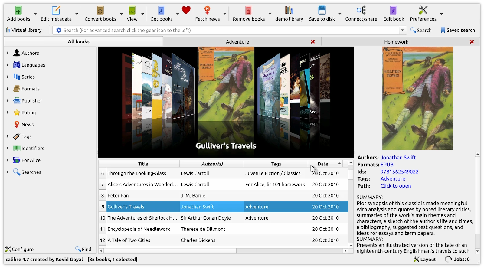 calibre screenshot 1