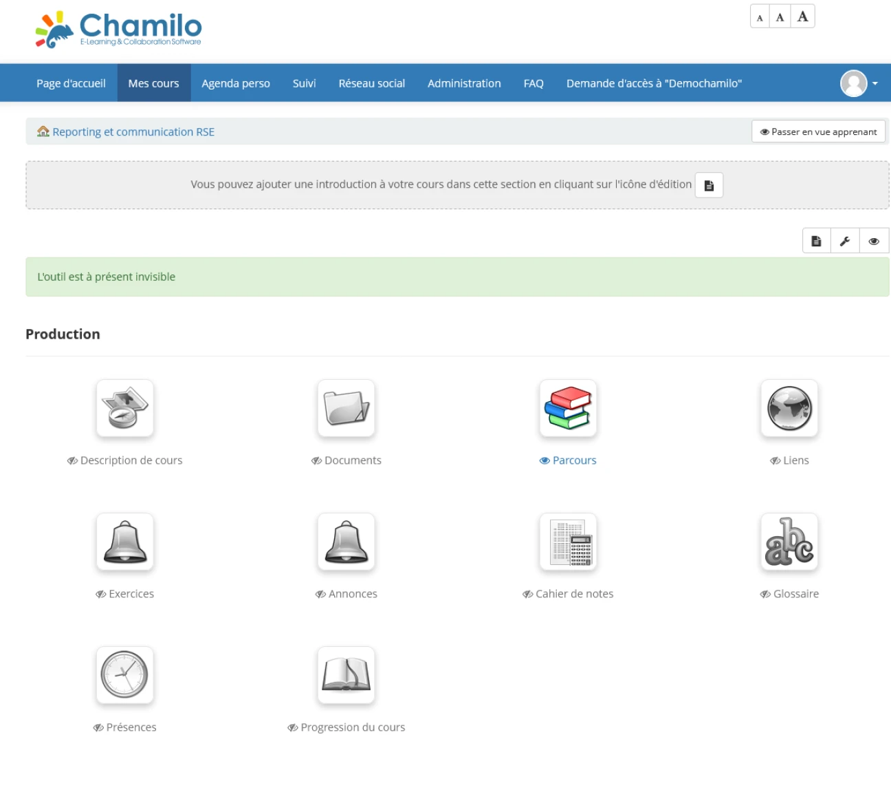 Chamilo screenshot 1