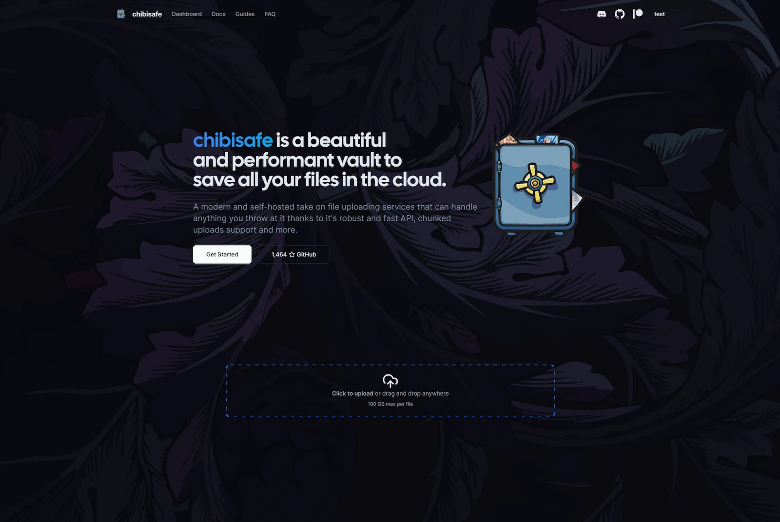 Chibisafe screenshot 1