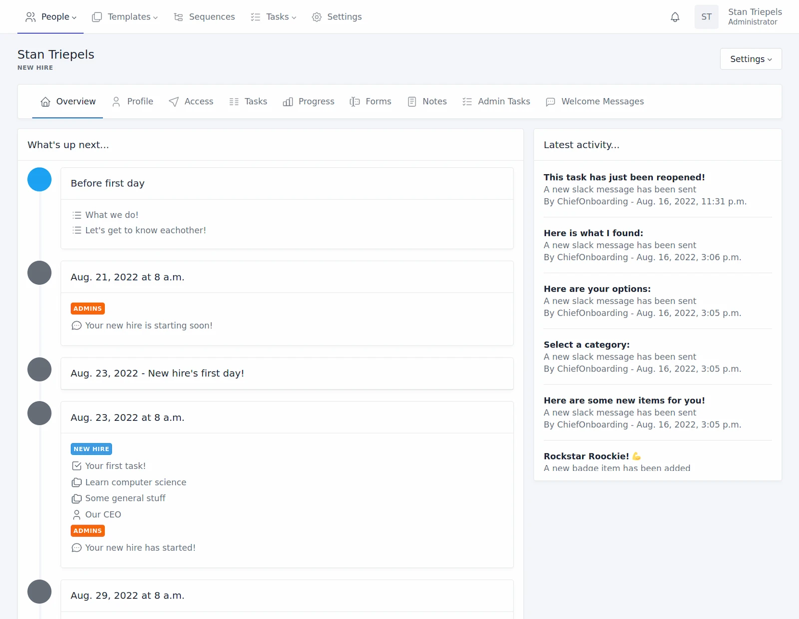 ChiefOnboarding screenshot 1