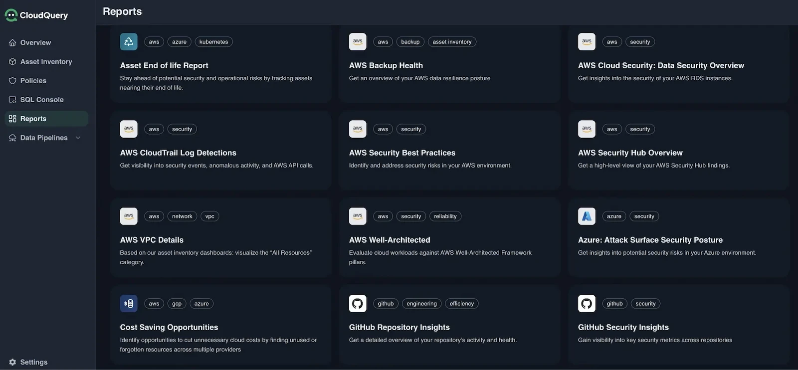 CloudQuery screenshot 1