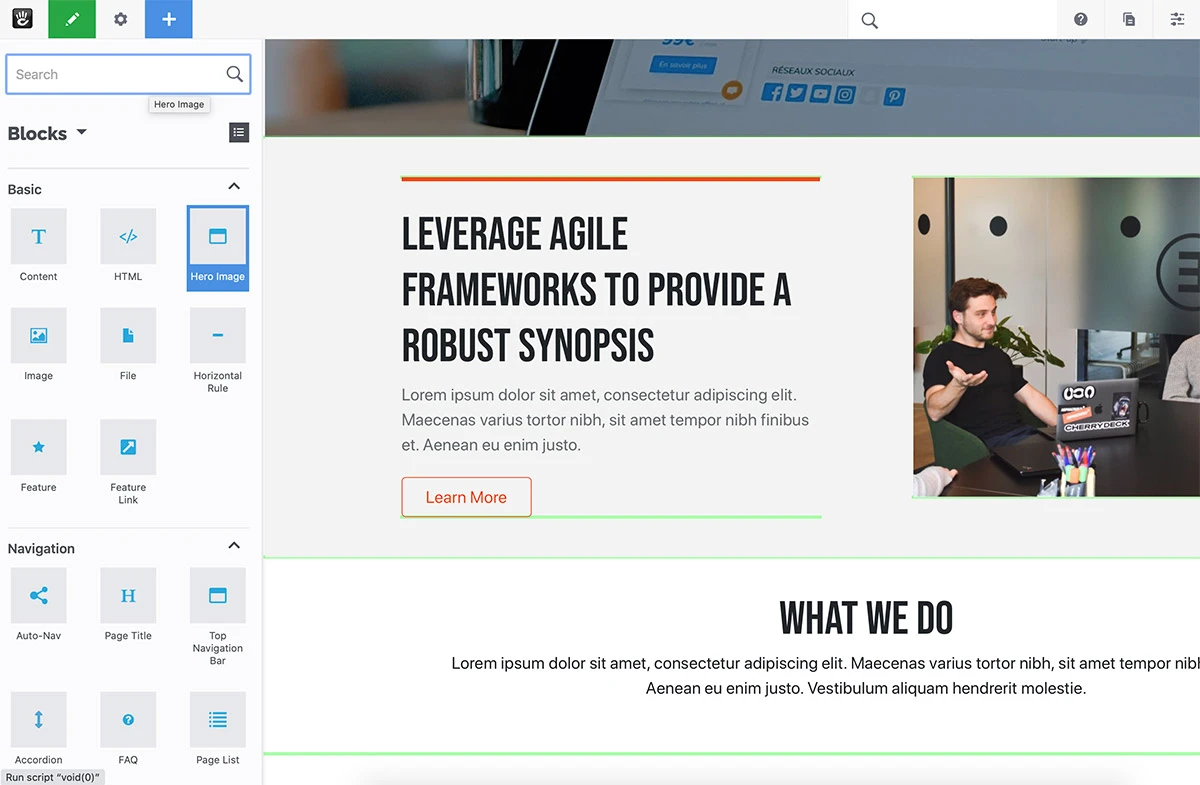 Concrete CMS screenshot 1