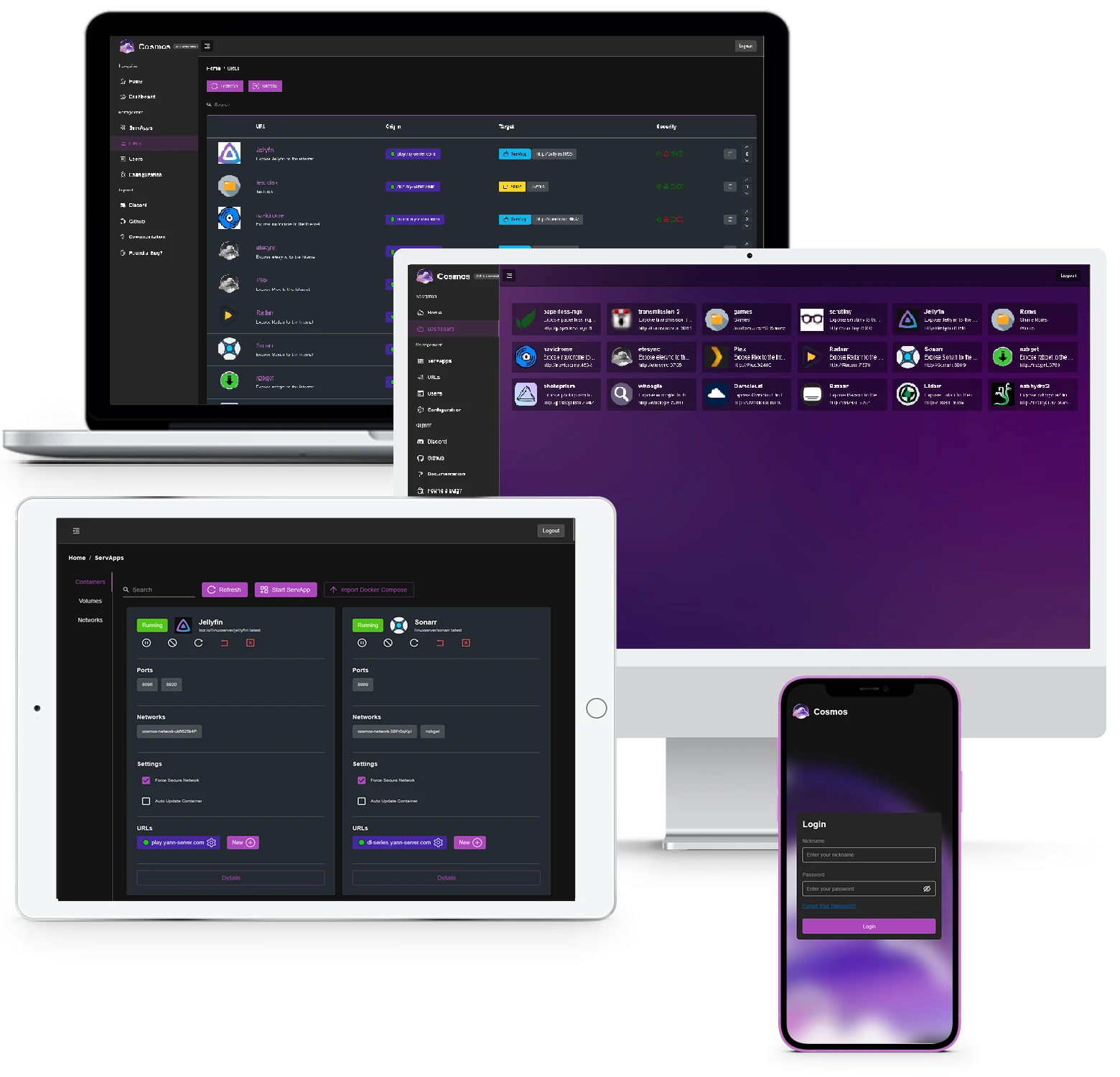 Cosmos Server screenshot 1