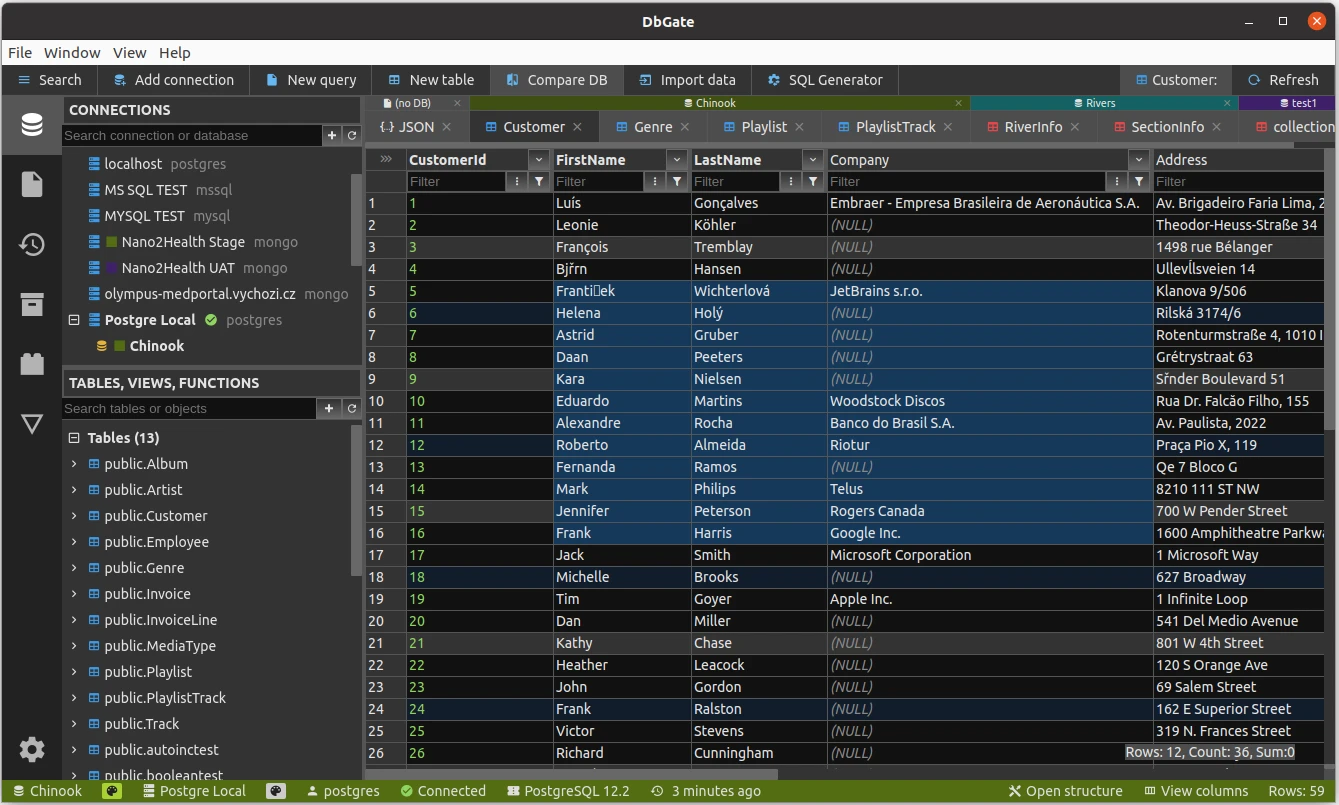 DbGate screenshot 1