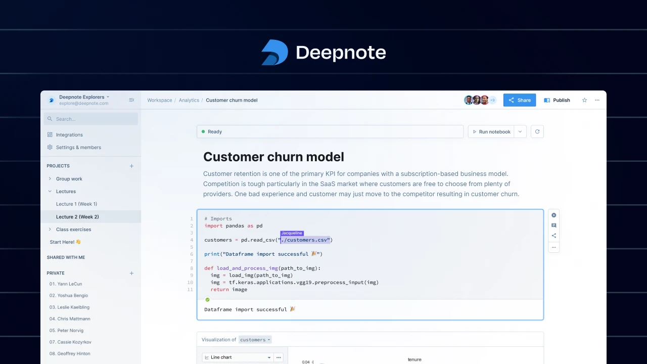 Deepnote screenshot 1