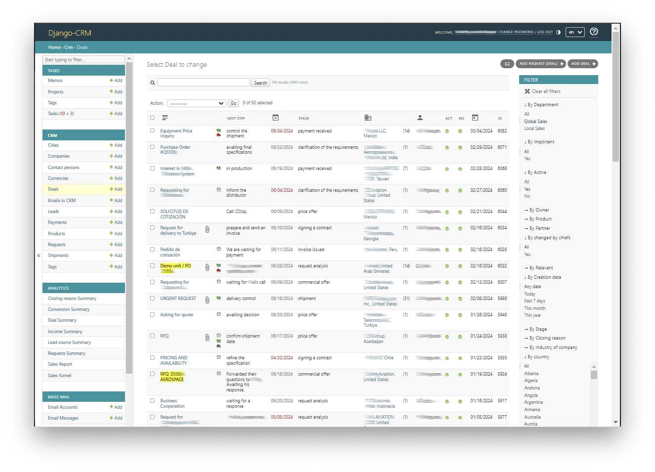 Django-CRM screenshot 1