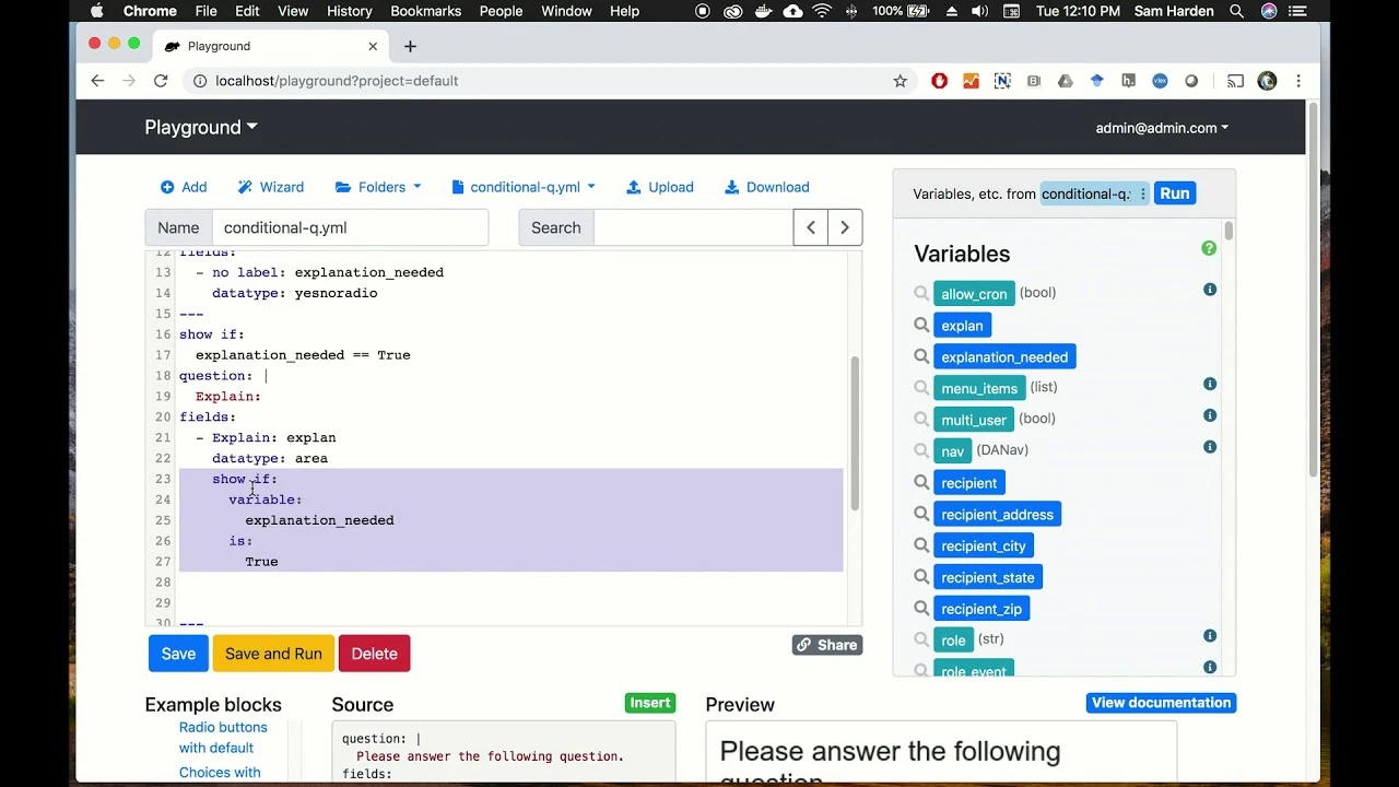 docassemble screenshot 1