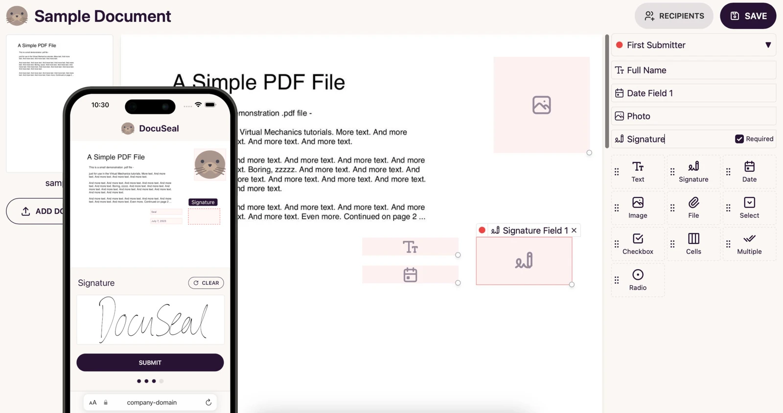 Docuseal screenshot 1