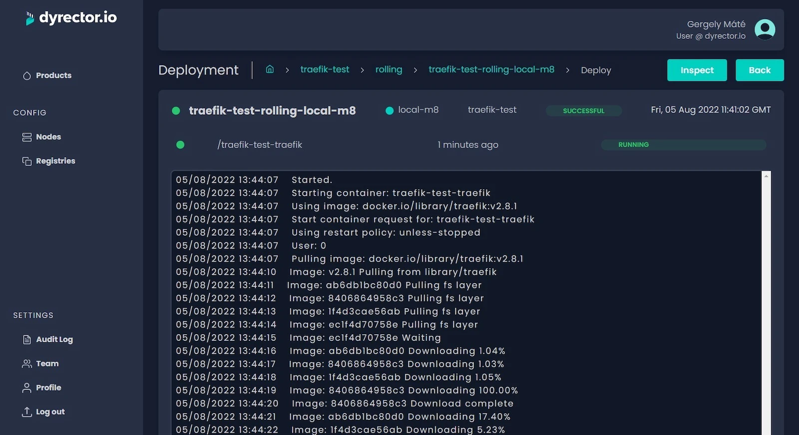 Dyrector screenshot 1