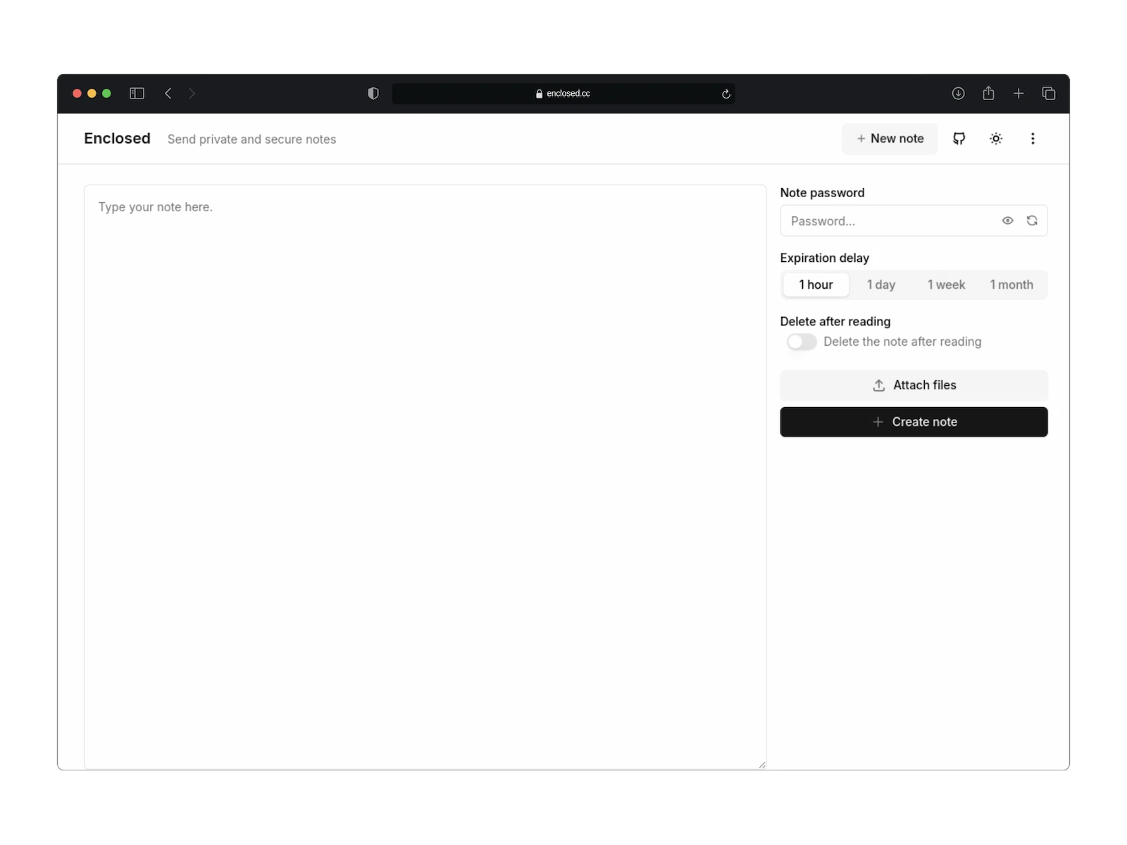 Enclosed screenshot 1