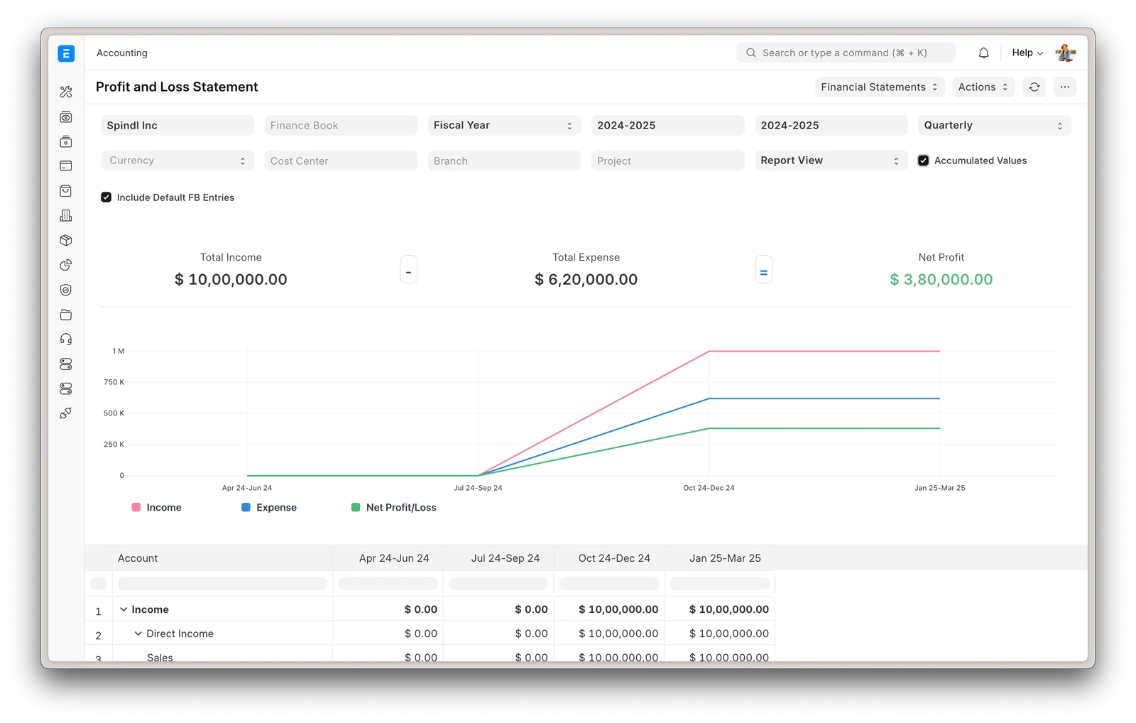 ERPNext screenshot 1