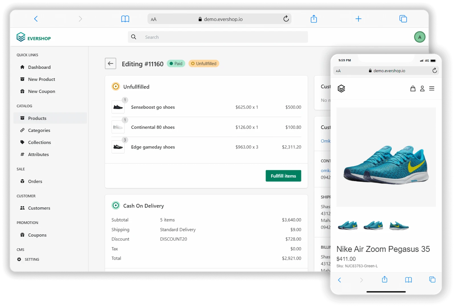 EverShop screenshot 1