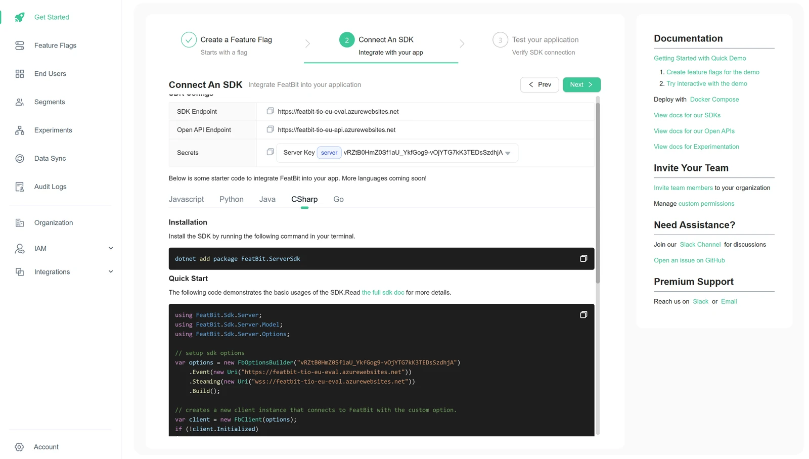 FeatBit screenshot 1