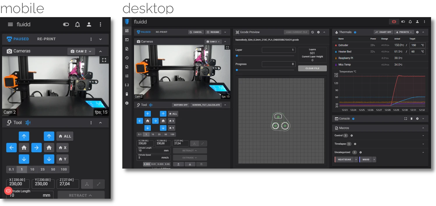 Fluidd screenshot 1