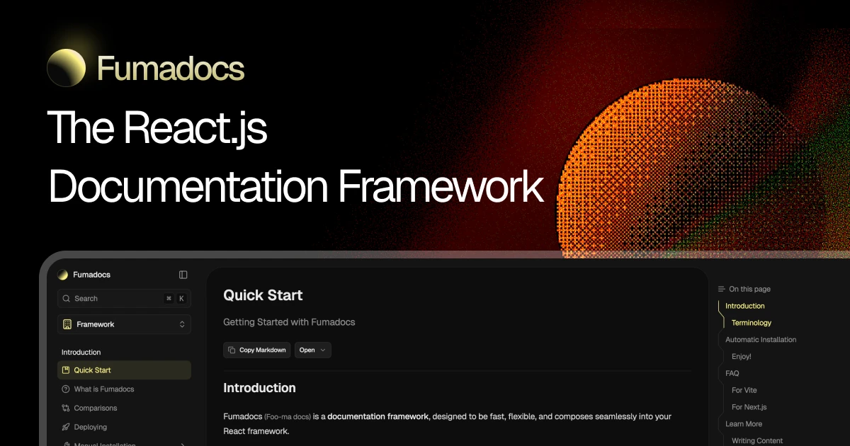 Fumadocs screenshot 1