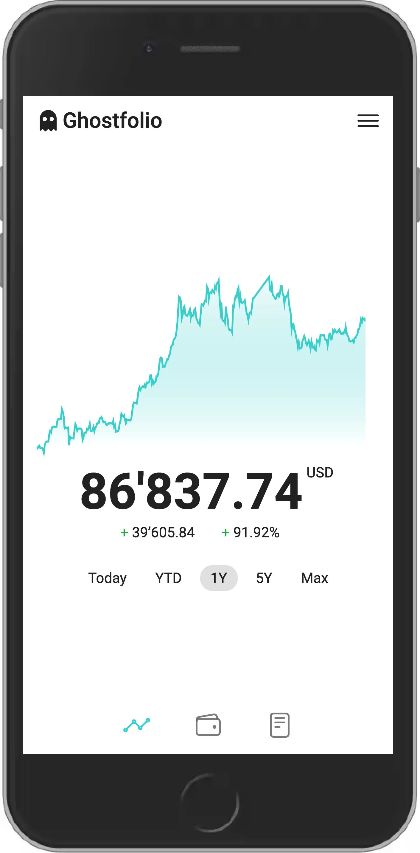 Ghostfolio screenshot 1