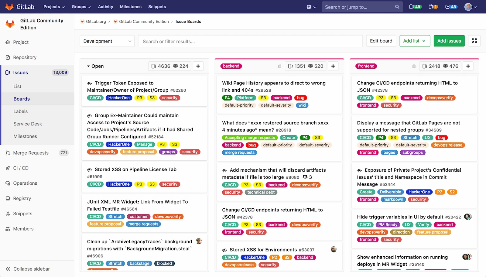 GitLab screenshot 1