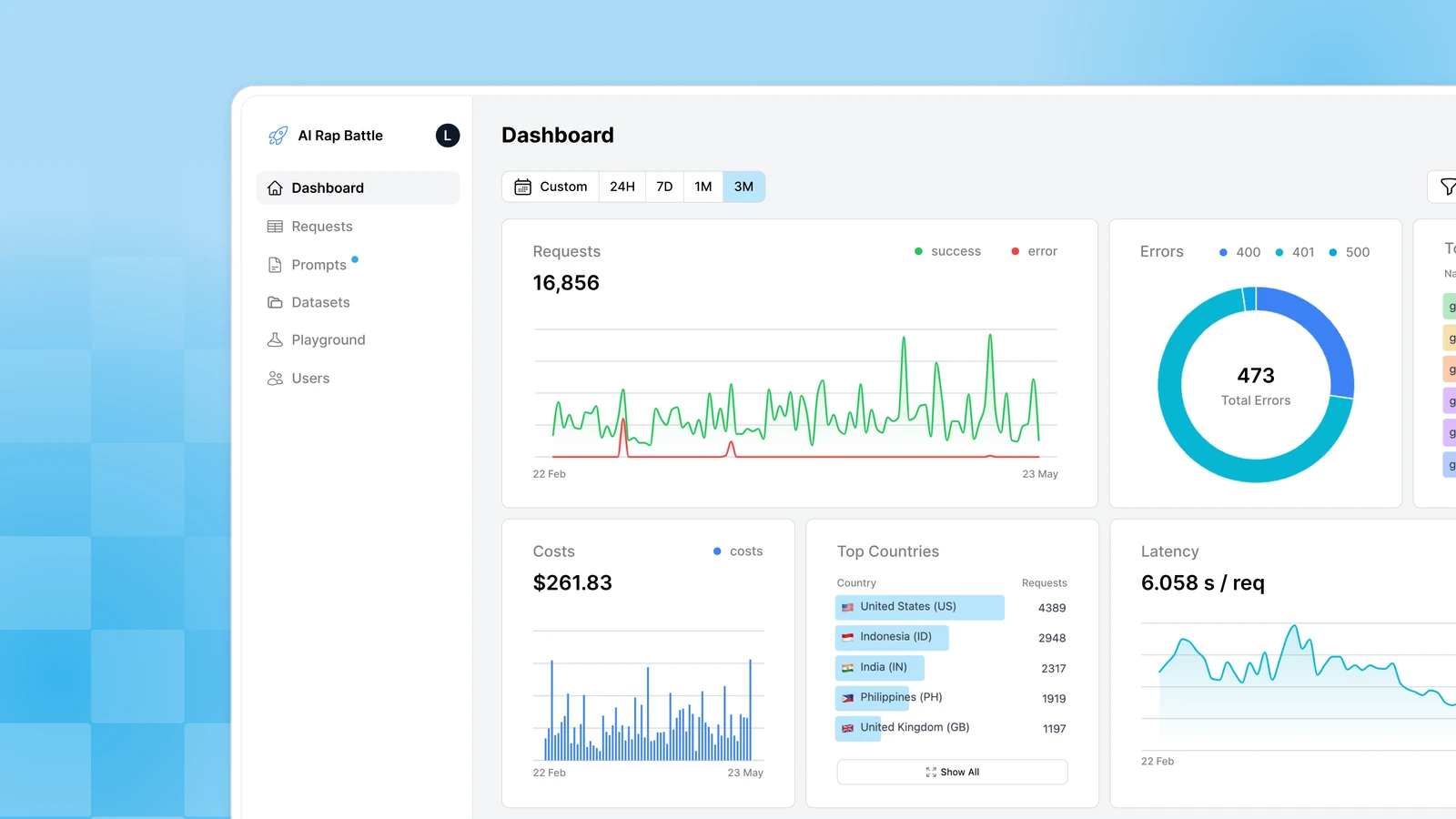 Helicone screenshot 1
