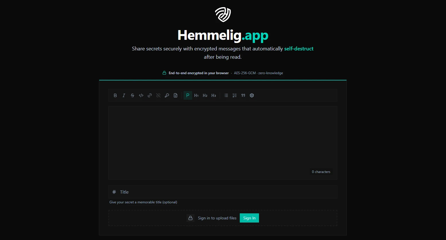 Hemmelig screenshot 1
