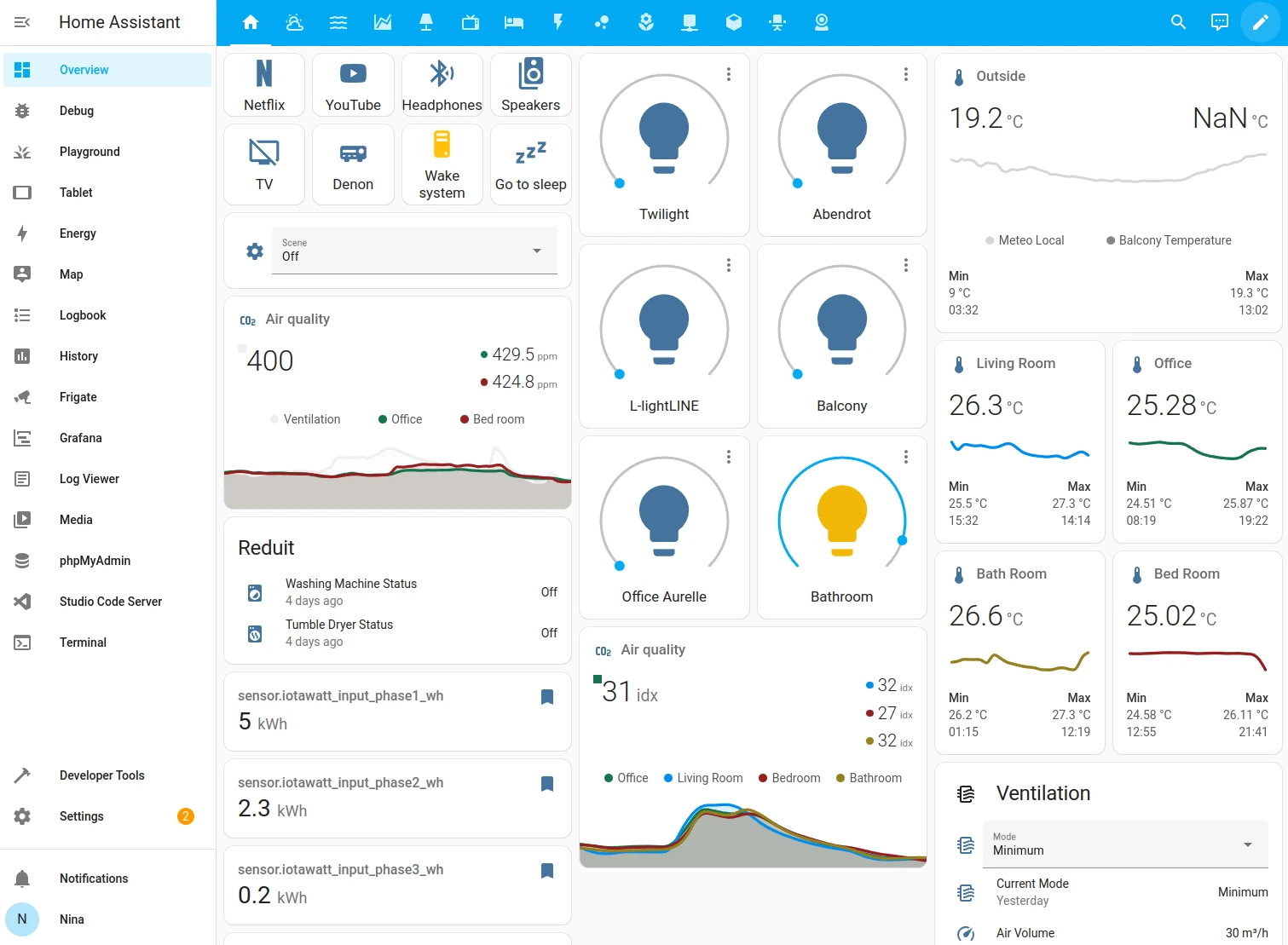Home Assistant screenshot 1