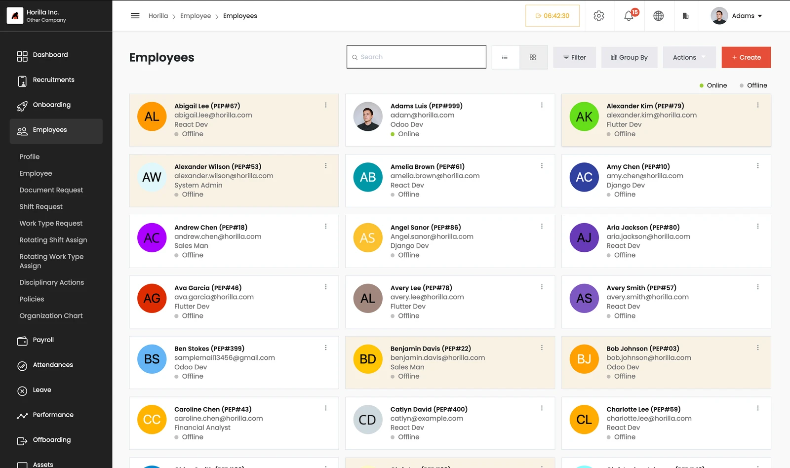 Horilla screenshot 1