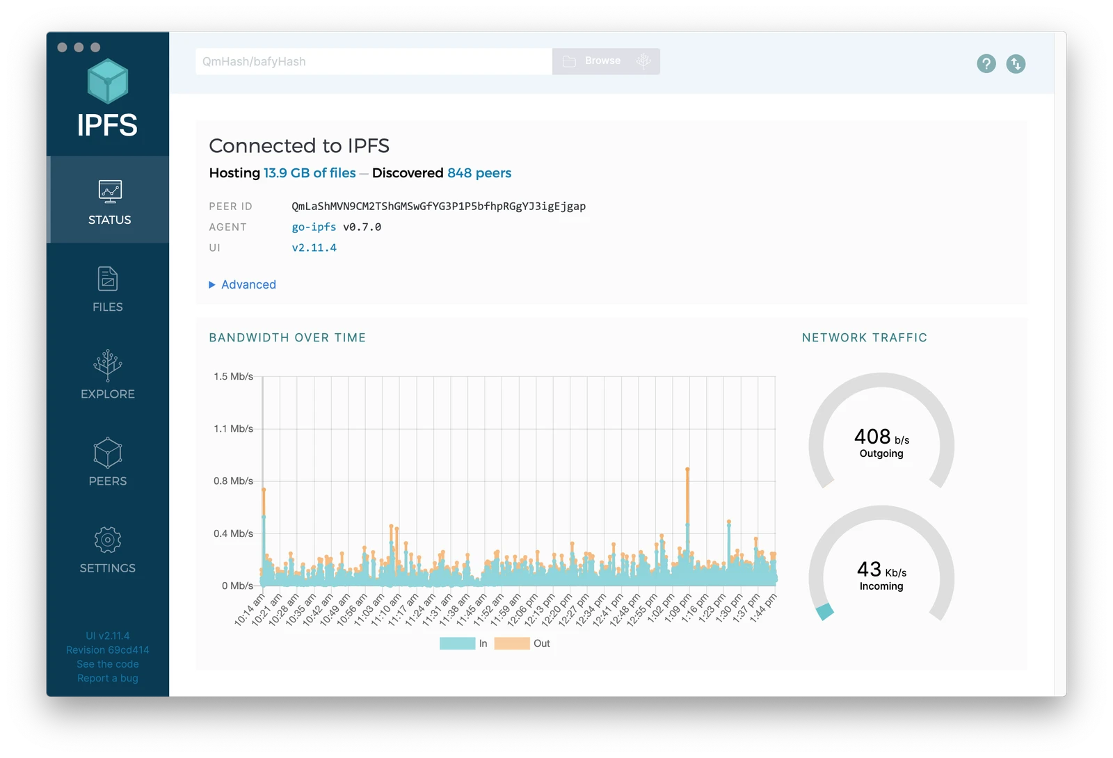 ipfs-desktop screenshot 1
