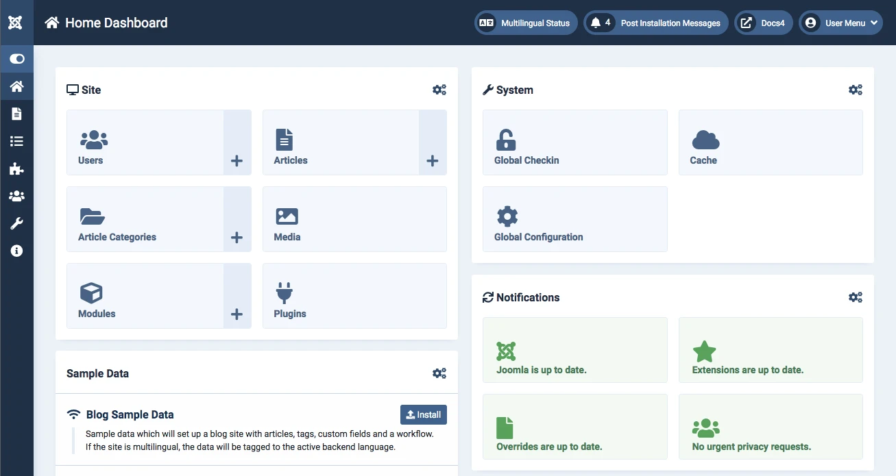 Joomla! screenshot 1
