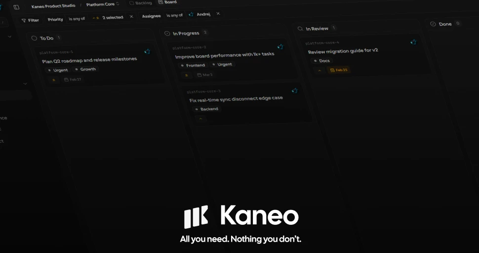 Kaneo screenshot 1