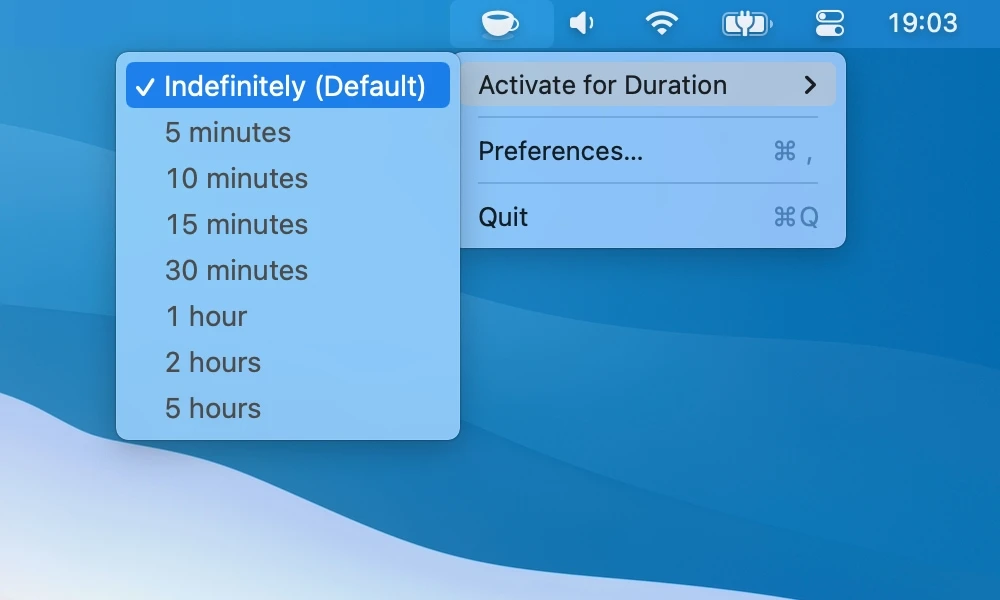 KeepingYouAwake screenshot 1