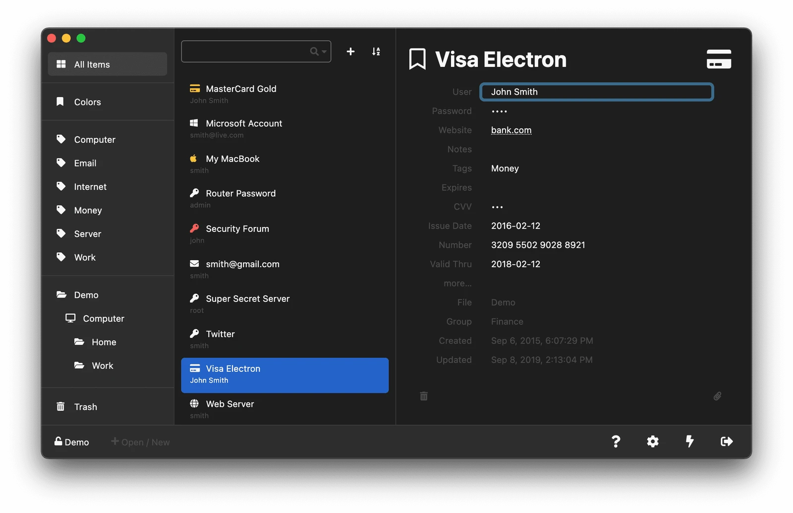 KeeWeb screenshot 1