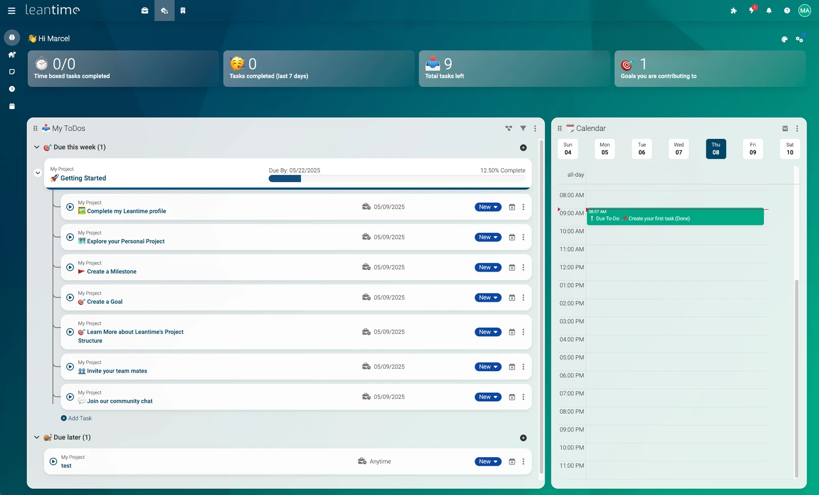 Leantime screenshot 1