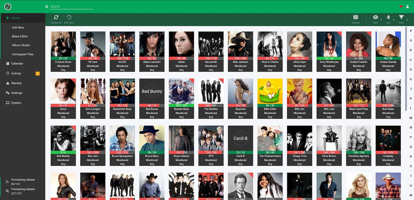 Lidarr screenshot 1