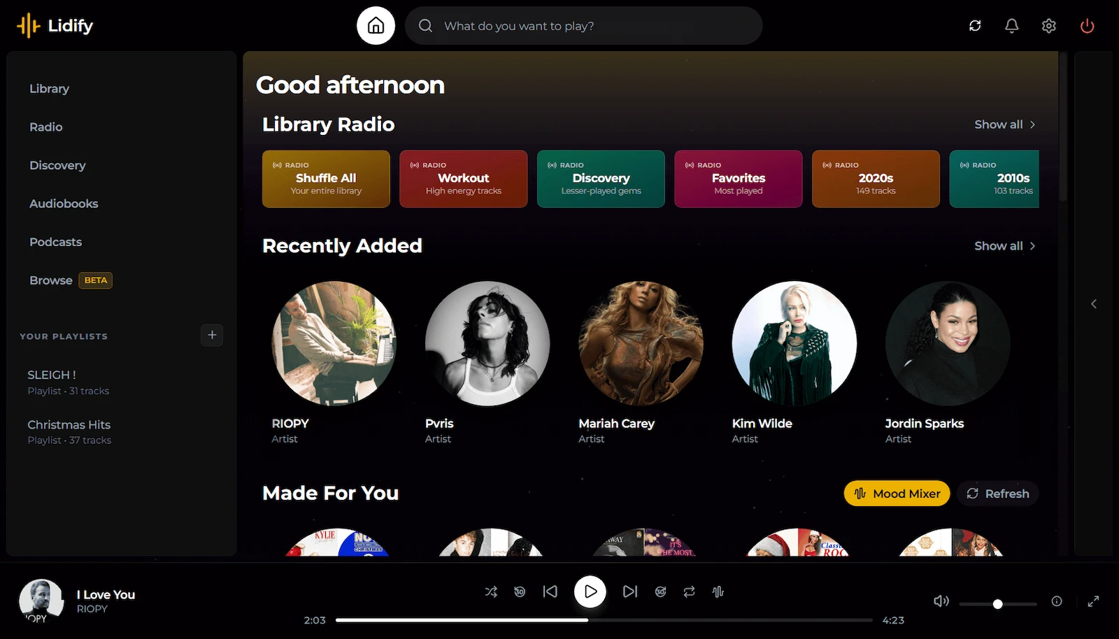 Lidify screenshot 1
