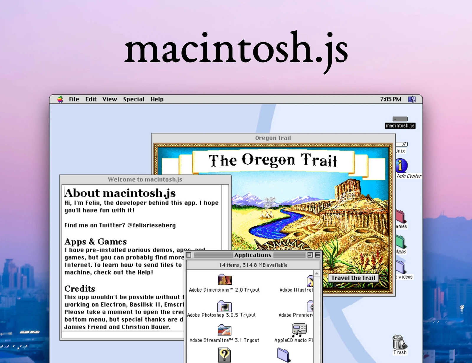 macintosh.js screenshot 1