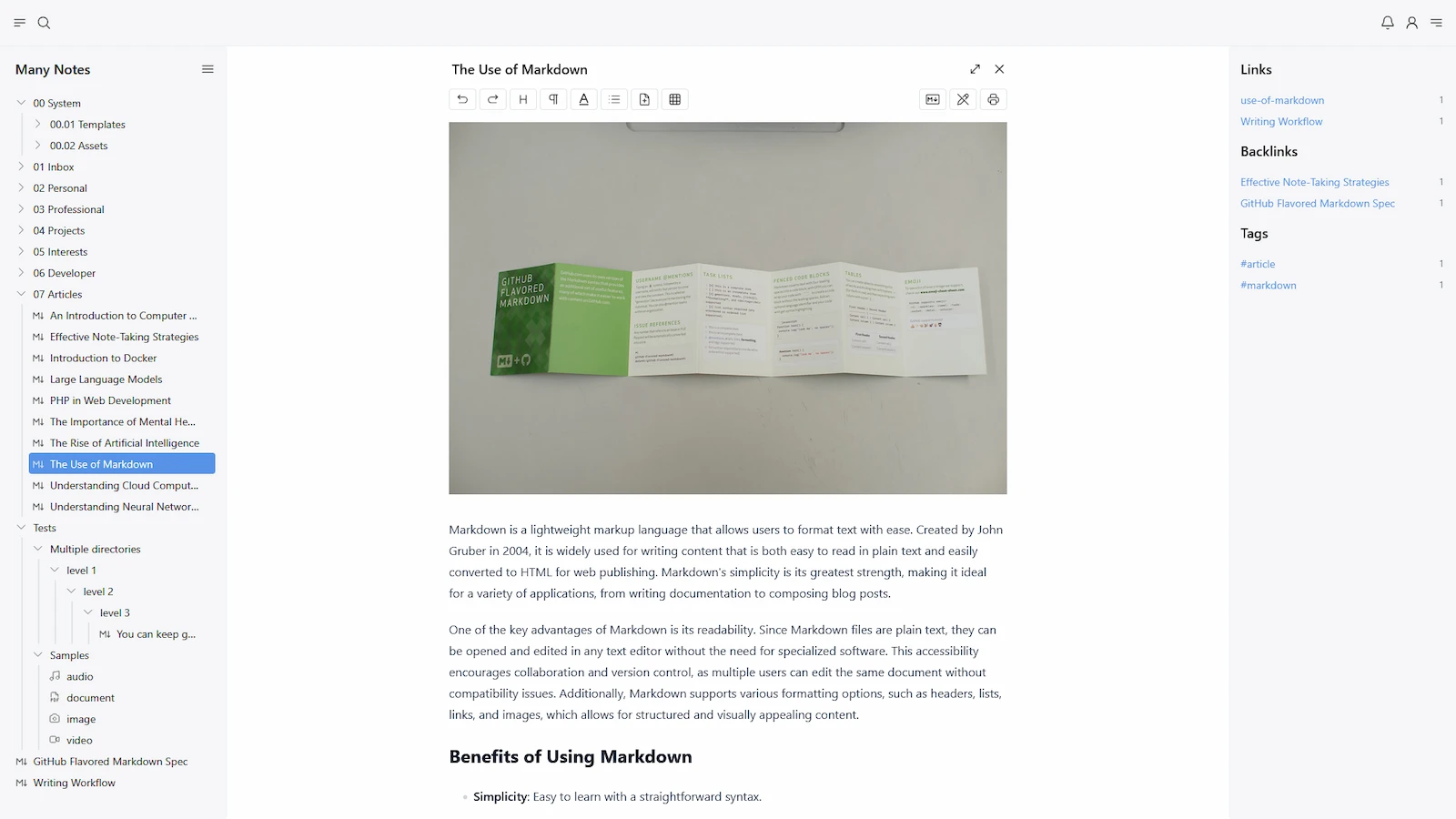 Many Notes screenshot 1