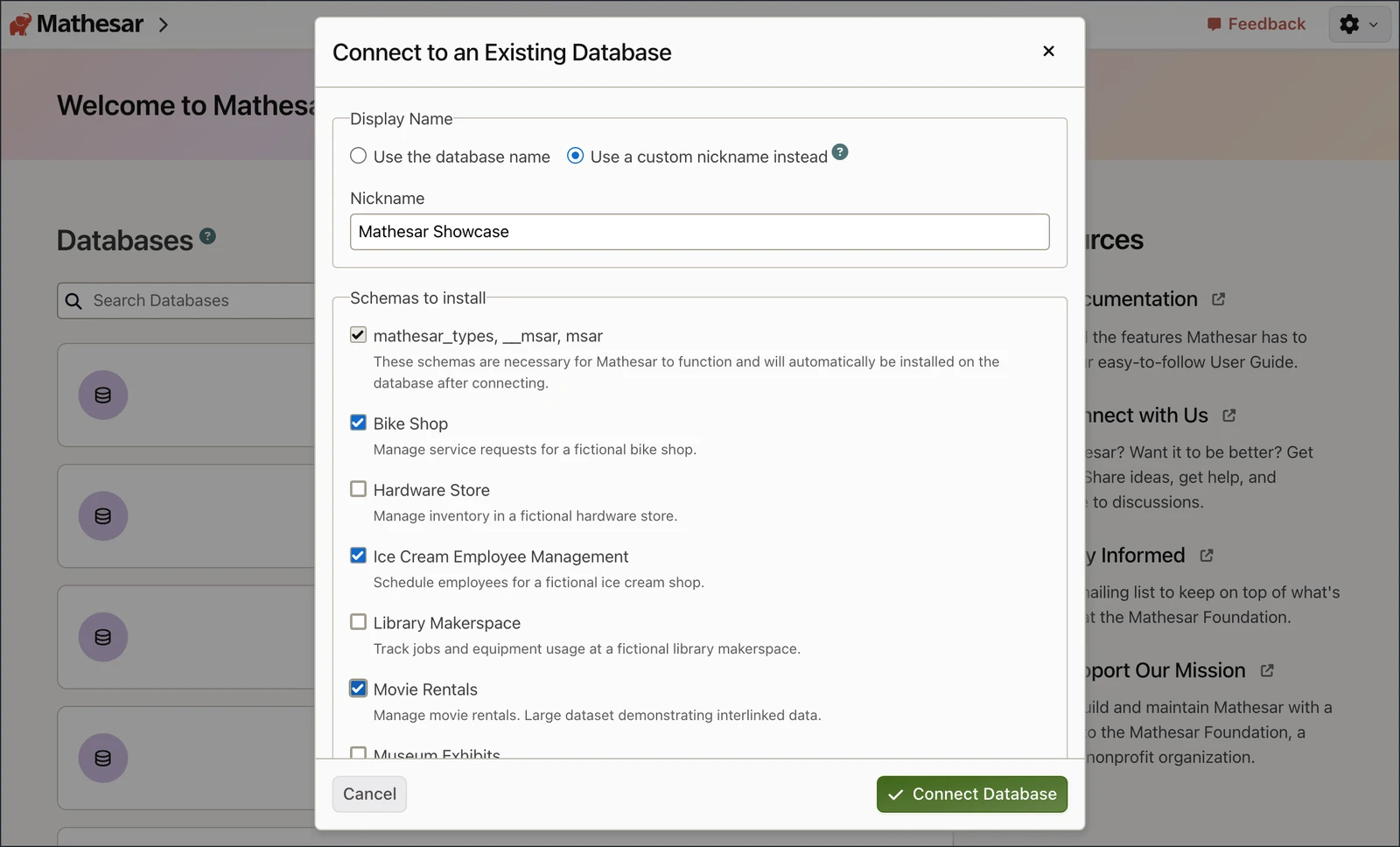 Mathesar screenshot 1