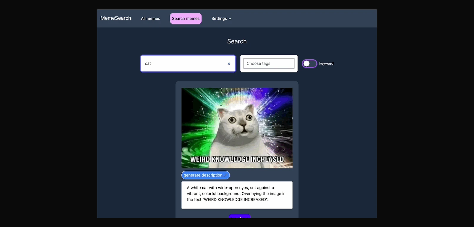 Meme Search screenshot 1