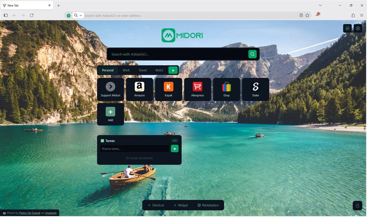 Midori Browser screenshot 1