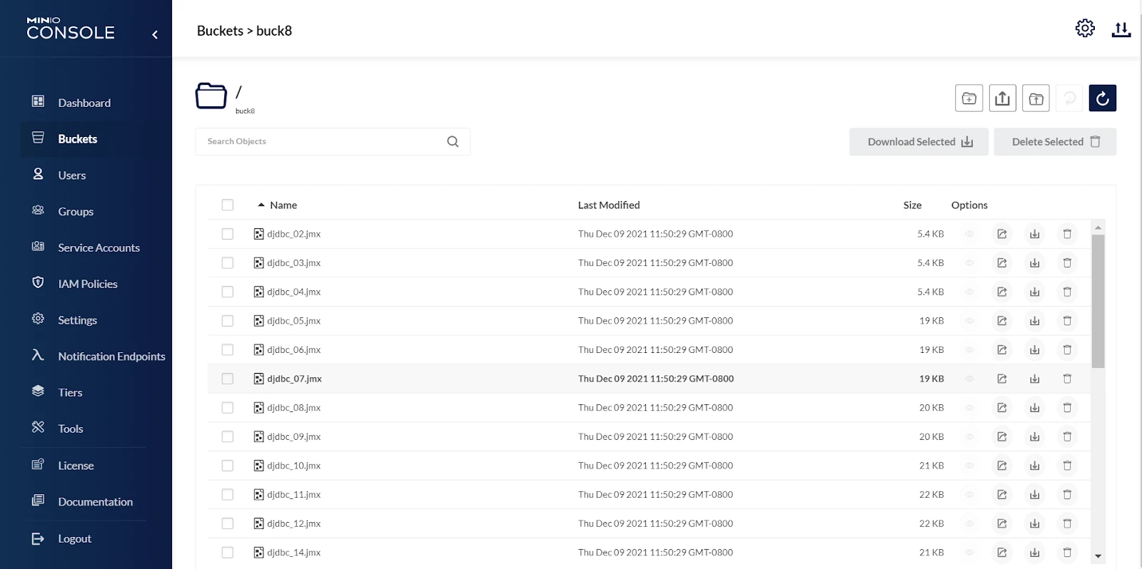 MinIO screenshot 1